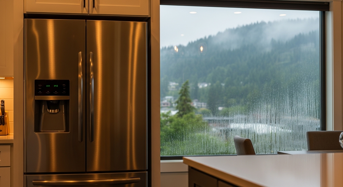 View of the Abbotsford coastal climate which can affect home appliances.