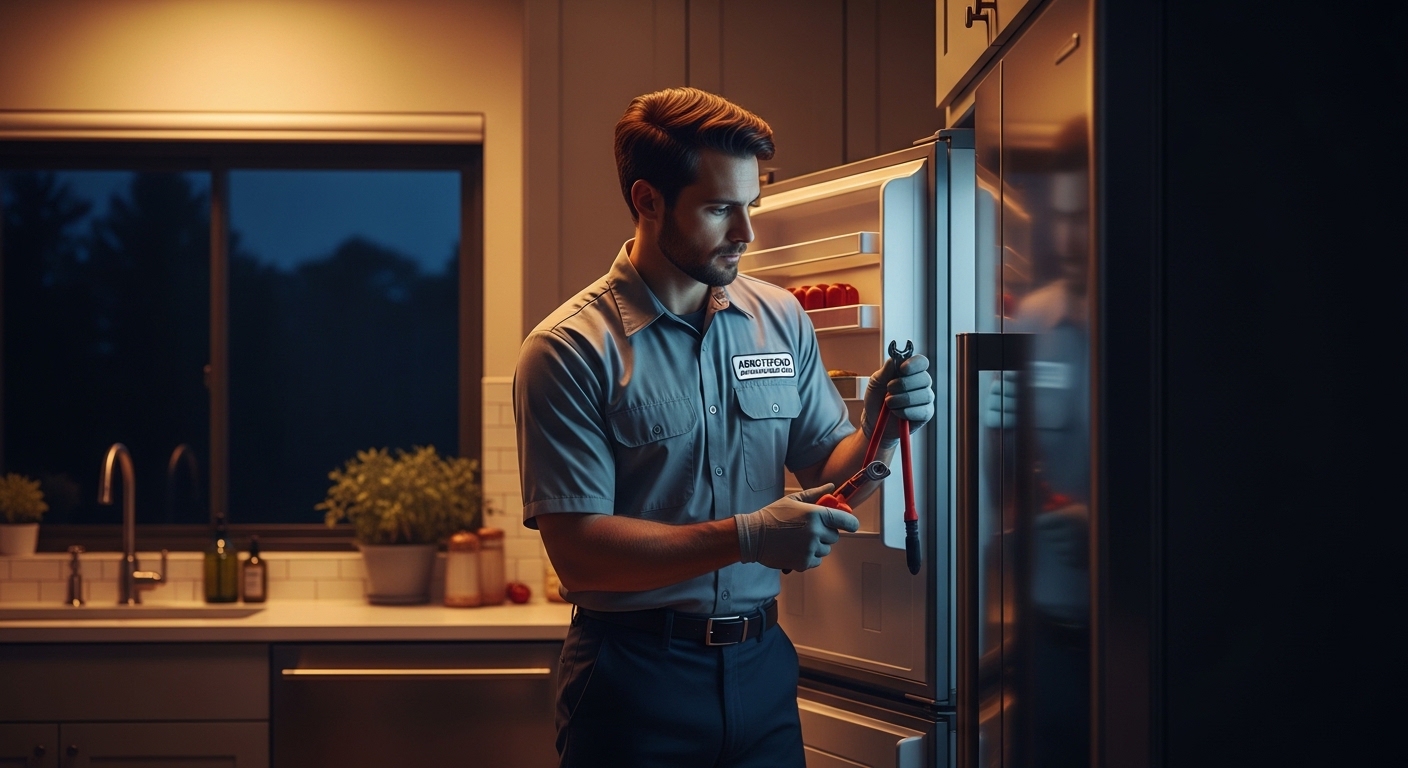 Emergency refrigerator repair Abbotsford technician