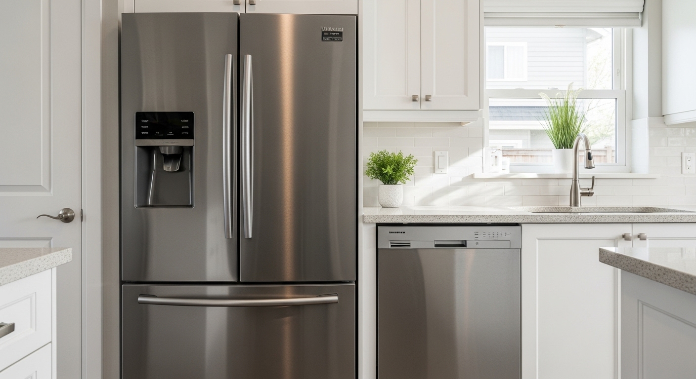 Modern kitchen appliances in an Abbotsford home