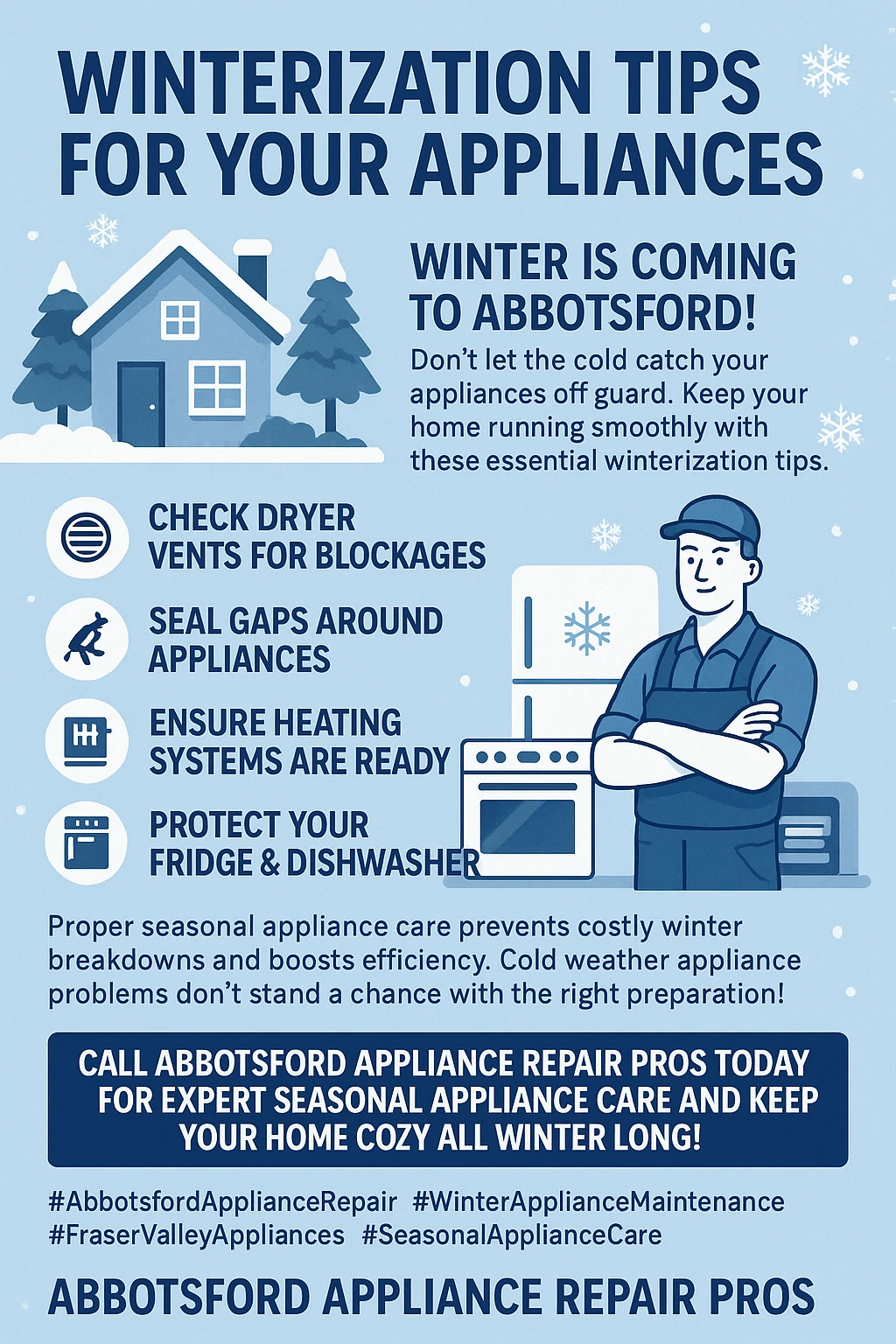 Infographic Key Takeaways Winter Appliance Maintenance Abbotsford
